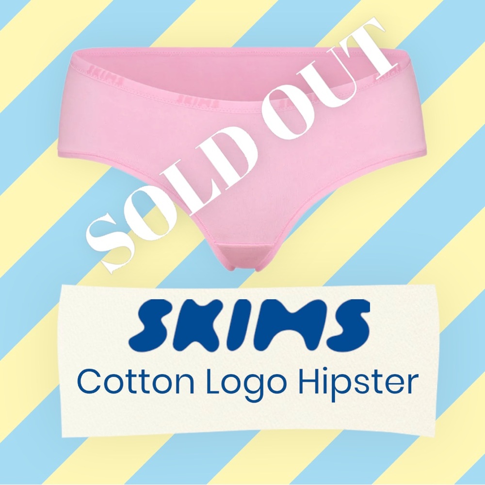 💜 NWT SKIMS Cotton Logo Hipstrer Panty- S- SOLD OUT 💜 - Picture 7 of 8